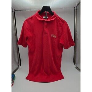 Vintage Nascar Texaco Havoline Racing Red Polo Shirt Size Large M Made In USA